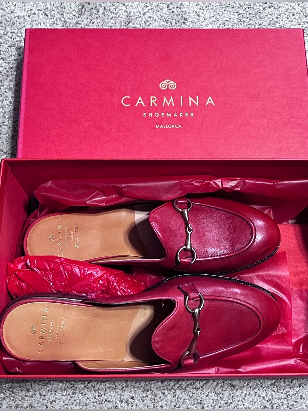 Carmina WOMEN MULE SHOES 1946 DRAC in red